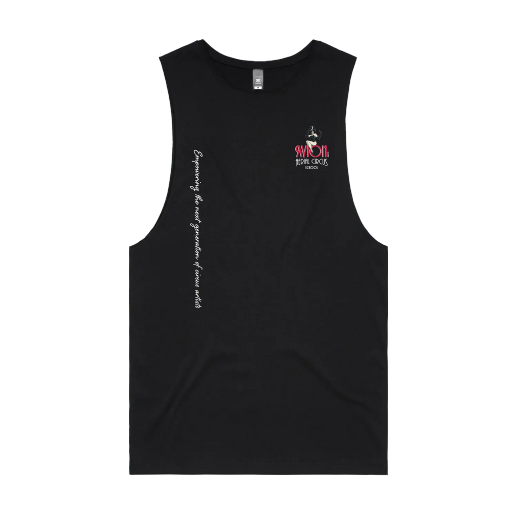 Black front flat lay
