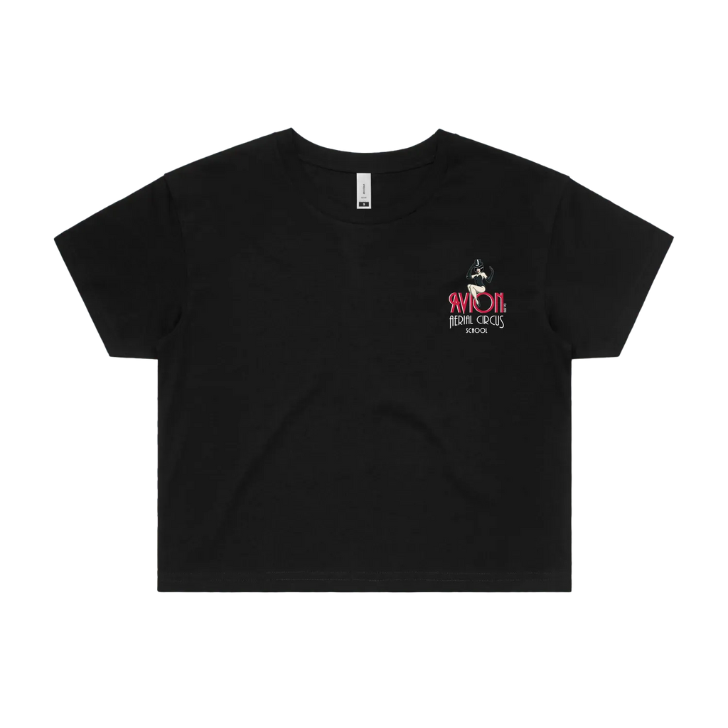 Black front flat lay