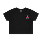 Black front flat lay